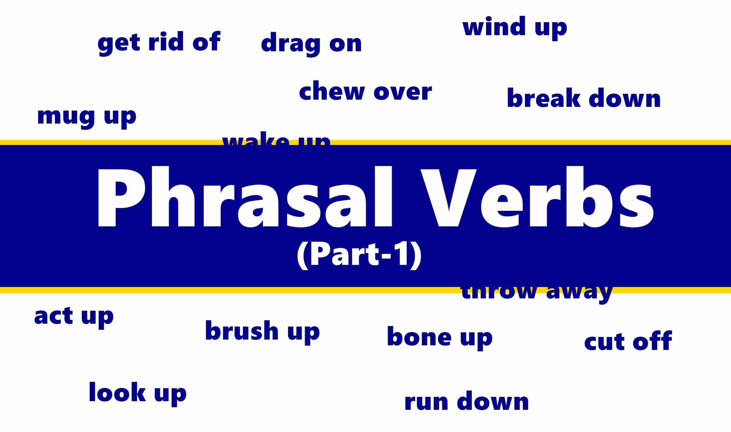 Phrasal Verbs With Examples part 1 